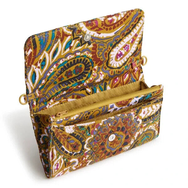 Vera Bradley Wallet Crossbody, Buta Spray