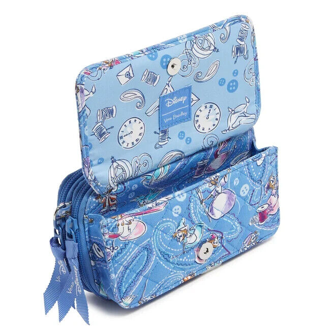 Vera Bradley Disney RFID All in One Crossbody Bag, Cinderella Paisley Friends