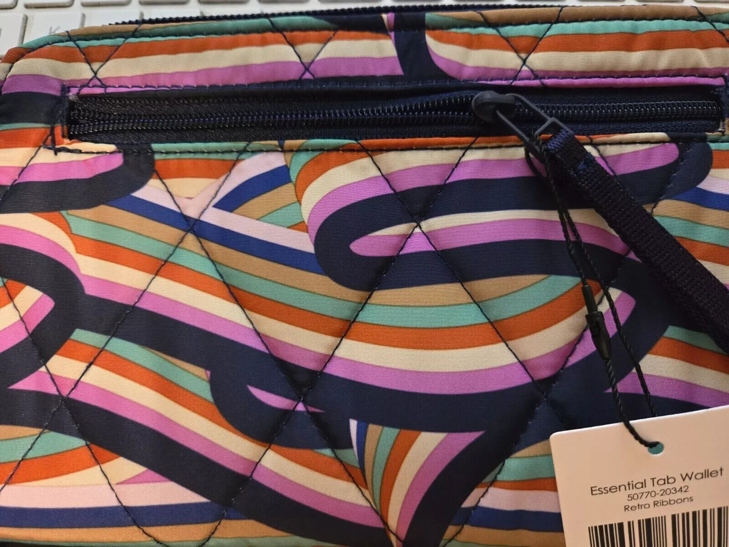 Vera Bradley Essential Tab Wallet, Retro Ribbons