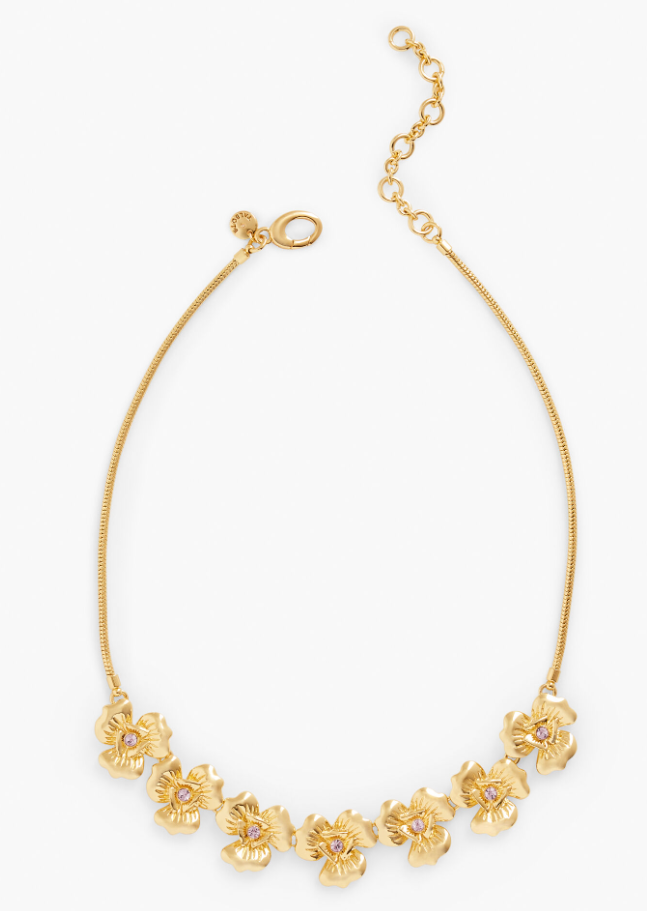 TALBOTS FABULOUS FLORAL NECKLACE