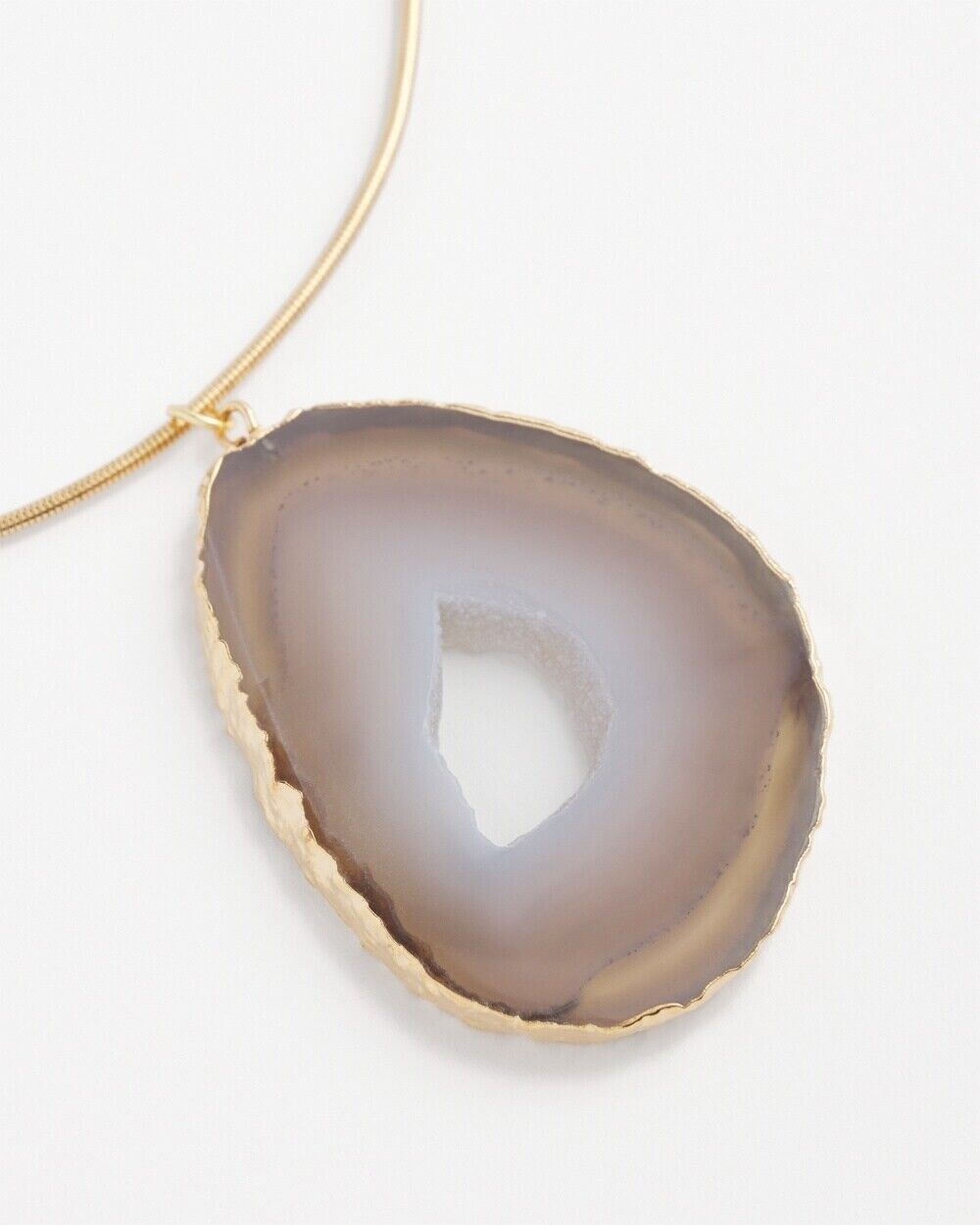 CHICO'S AGATE STONE COLLAR NECKLACE