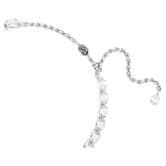 Swarovski Millenia choker Octagon cut, White, Rhodium plated