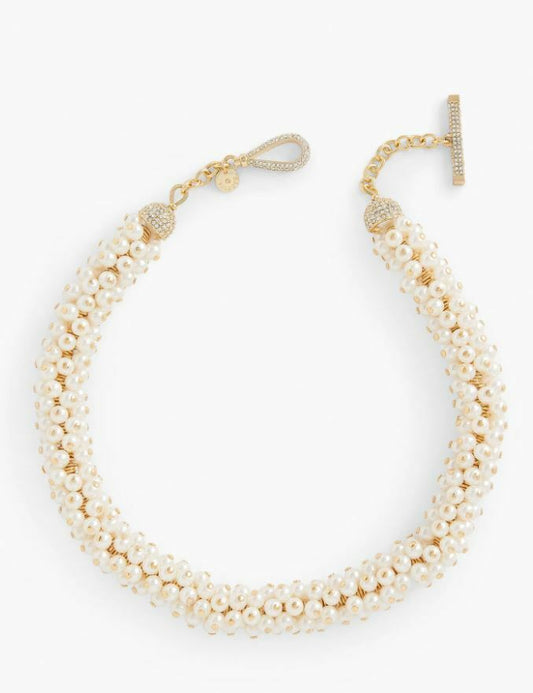 TALBOTS FESTIVE PEARL SHORT NECKLACE