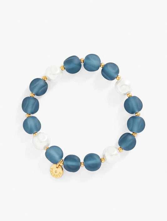 TALBOTS FRESH AIR BEADED STRETCH BRACELET