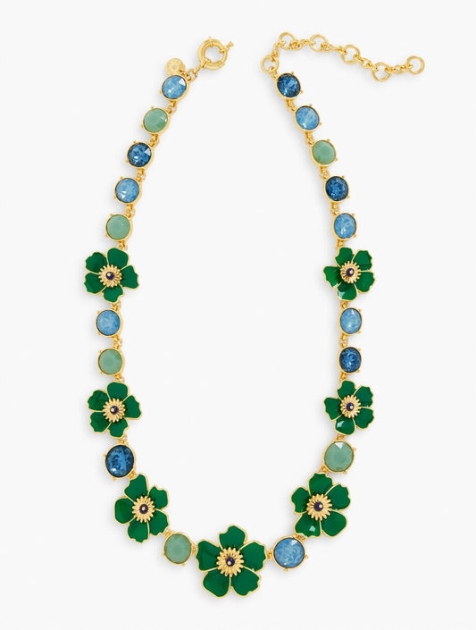 TALBOTS FALL FLORALS STATEMENT NECKLACE