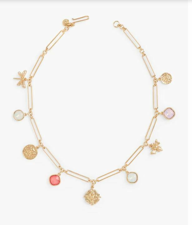 TALBOTS BUTTON UP SHORT NECKLACE