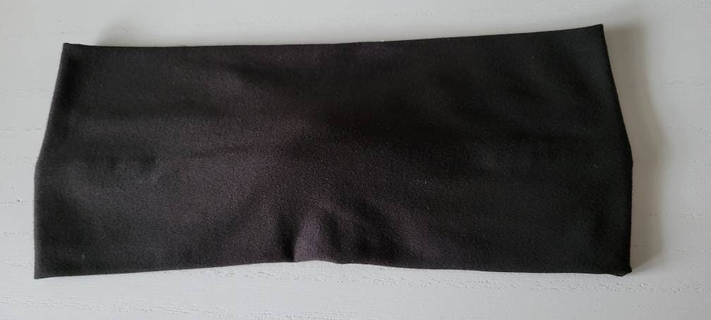 Solid Black Twisted Headband