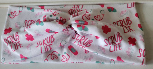 Scrub Life Twisted Headband