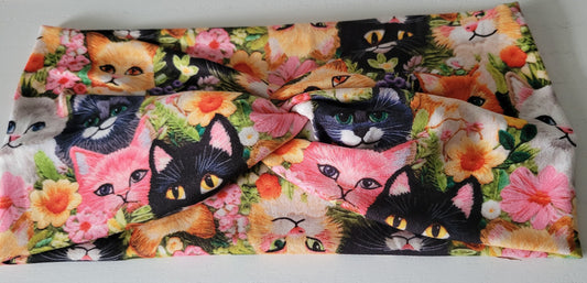 Love Cats Twisted Headband