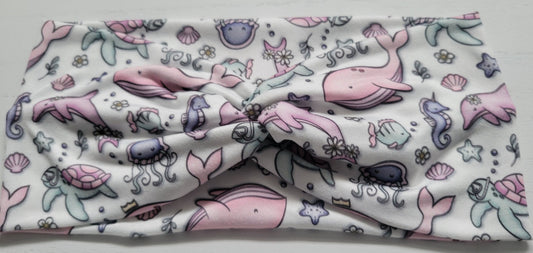 Love the Sea Life Twisted Headband