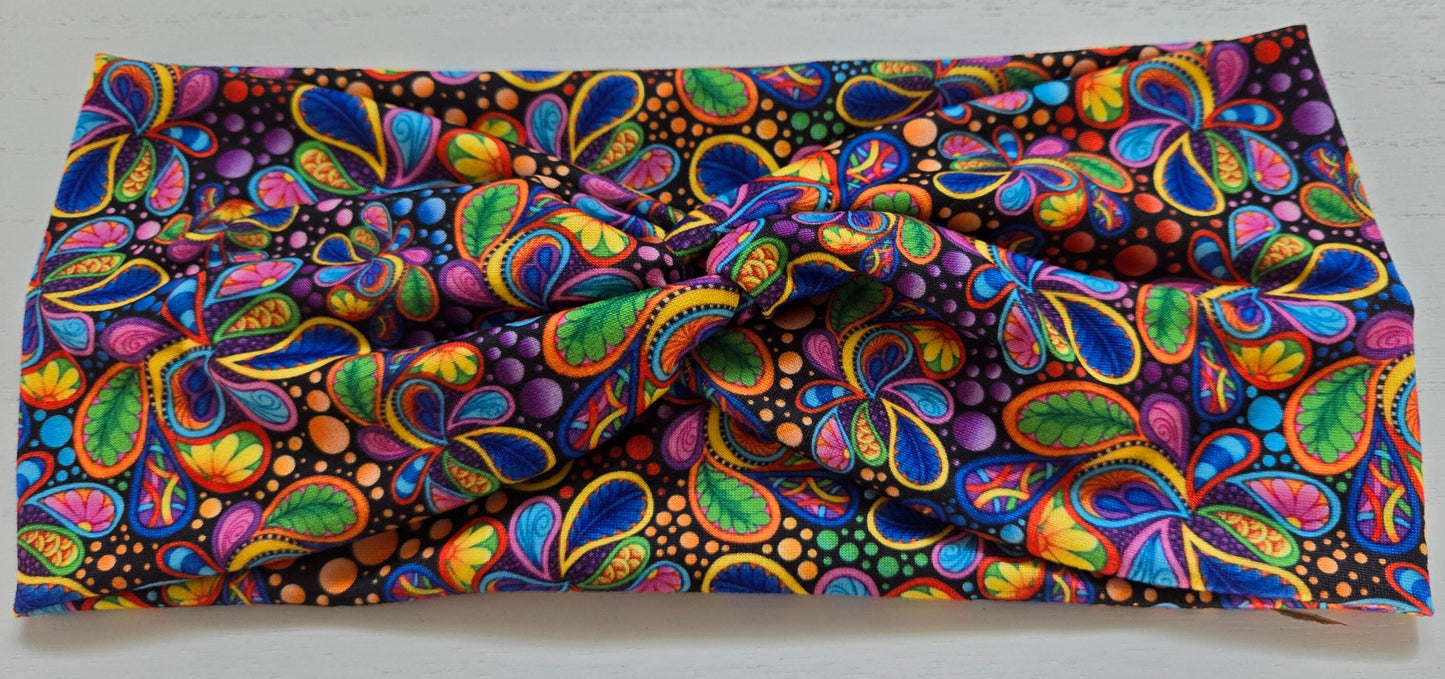 Multicolor Printed Twisted Headband