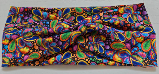 Multicolor Printed Twisted Headband