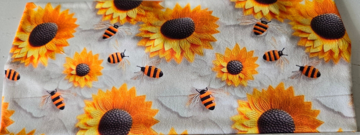 Sunflower Honey Bee Twisted Headband
