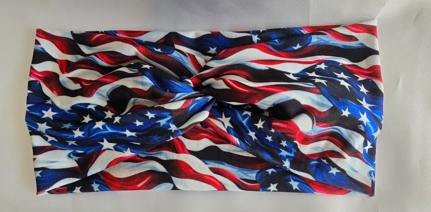 Patriot Flag Twisted Headband