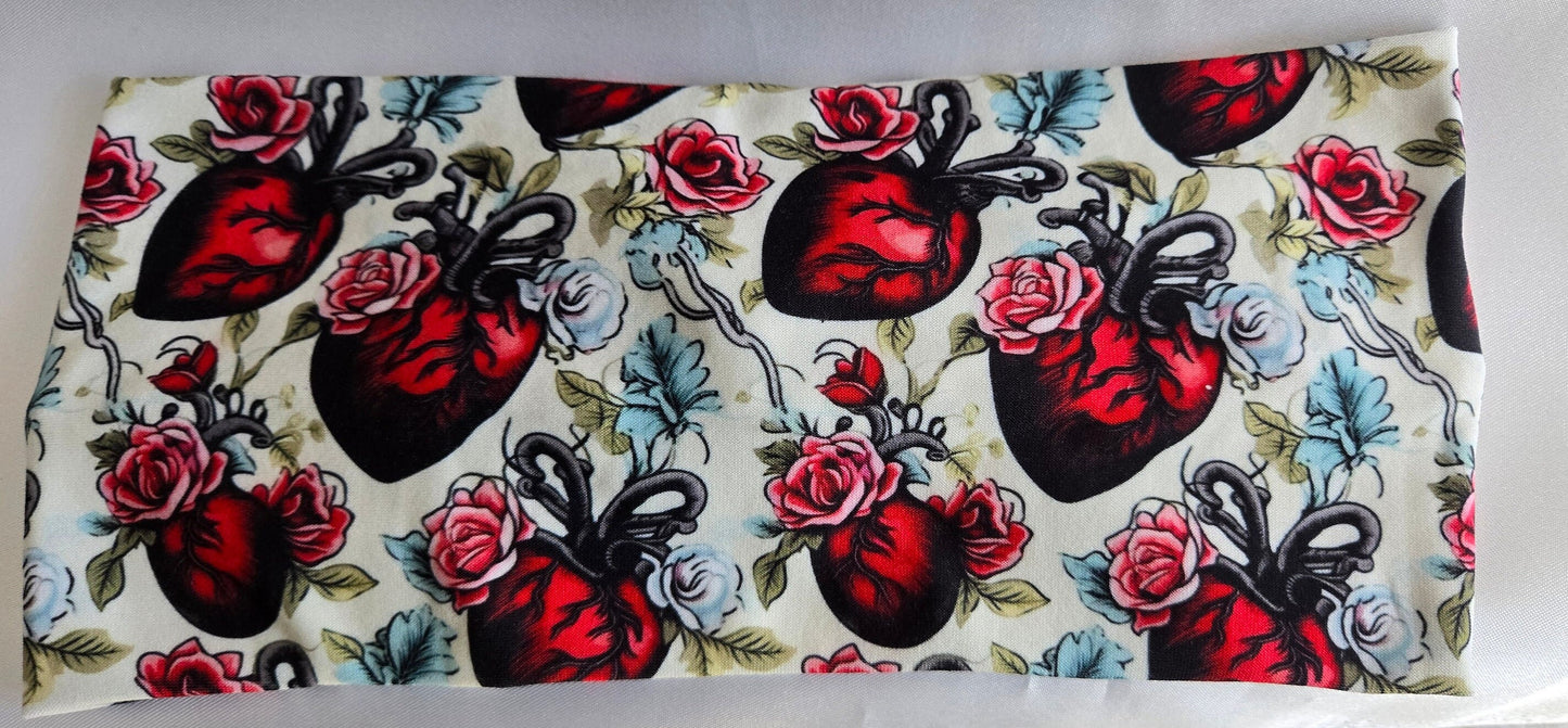 Floral Heart Twisted Headband