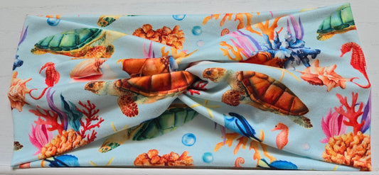 Sea Turtle - Sea Life  Twisted Headband